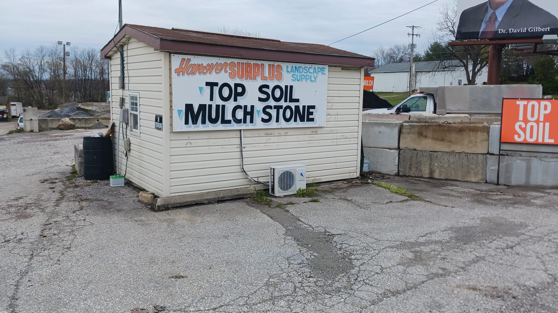 Hanover Surplus Store and Landscape Supply Yard Hanover PA 17331 offers tools, hardware, home decor, furniture, custom kitchens, custom cabinets, vanities, doors, windows, composite decking, molding, trim, rough cut lumber, rubber roofing, flooring, building materials, landscape materials, black mulch, brown mulch, red mulch, mushroom mulch, sifted top soil, crusher runs, #57, #8, Delaware river stone, ocean stone, landscape stone, quarry stone, masonry sand, screenings.